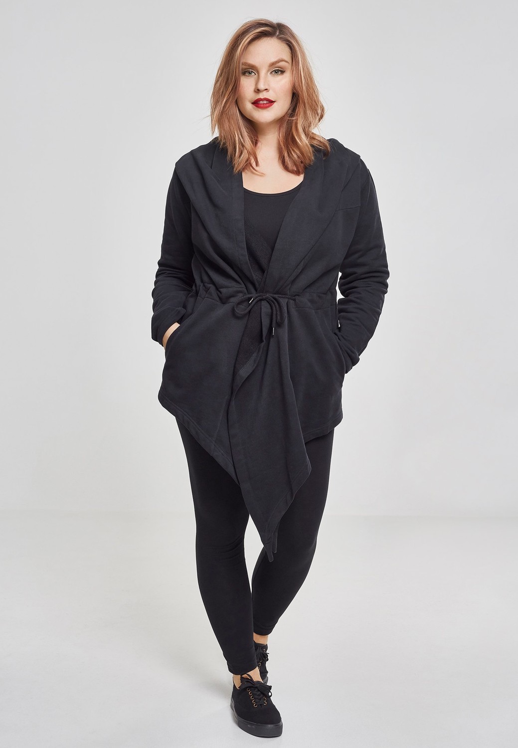 Women's hooded sweater black