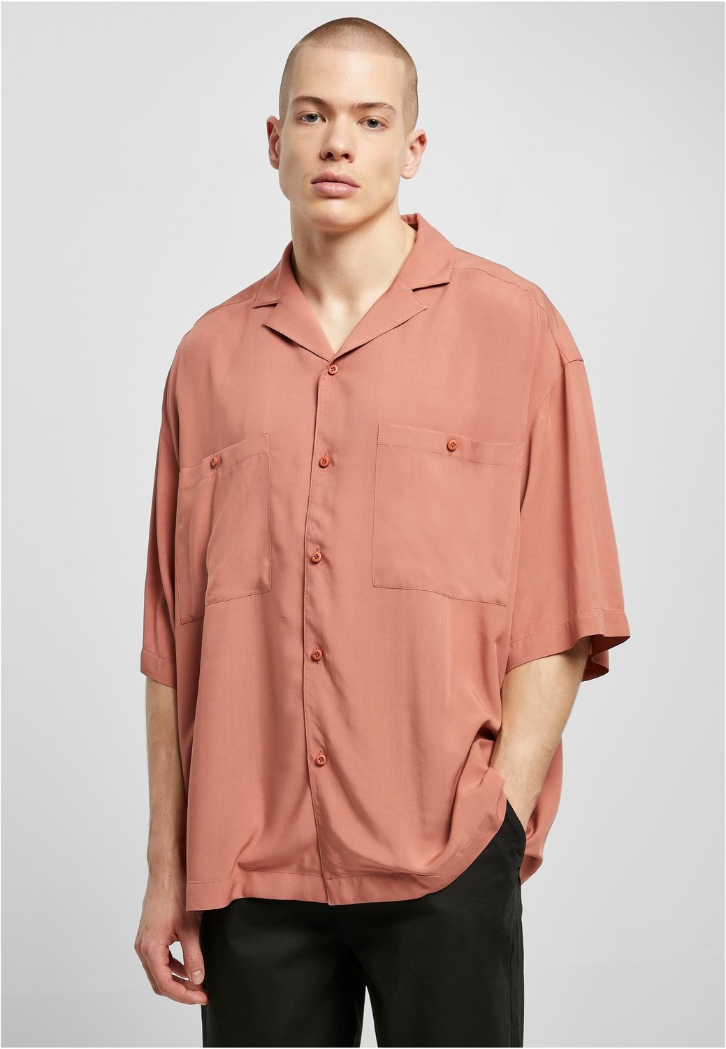 Oversized terracotta holiday shirt