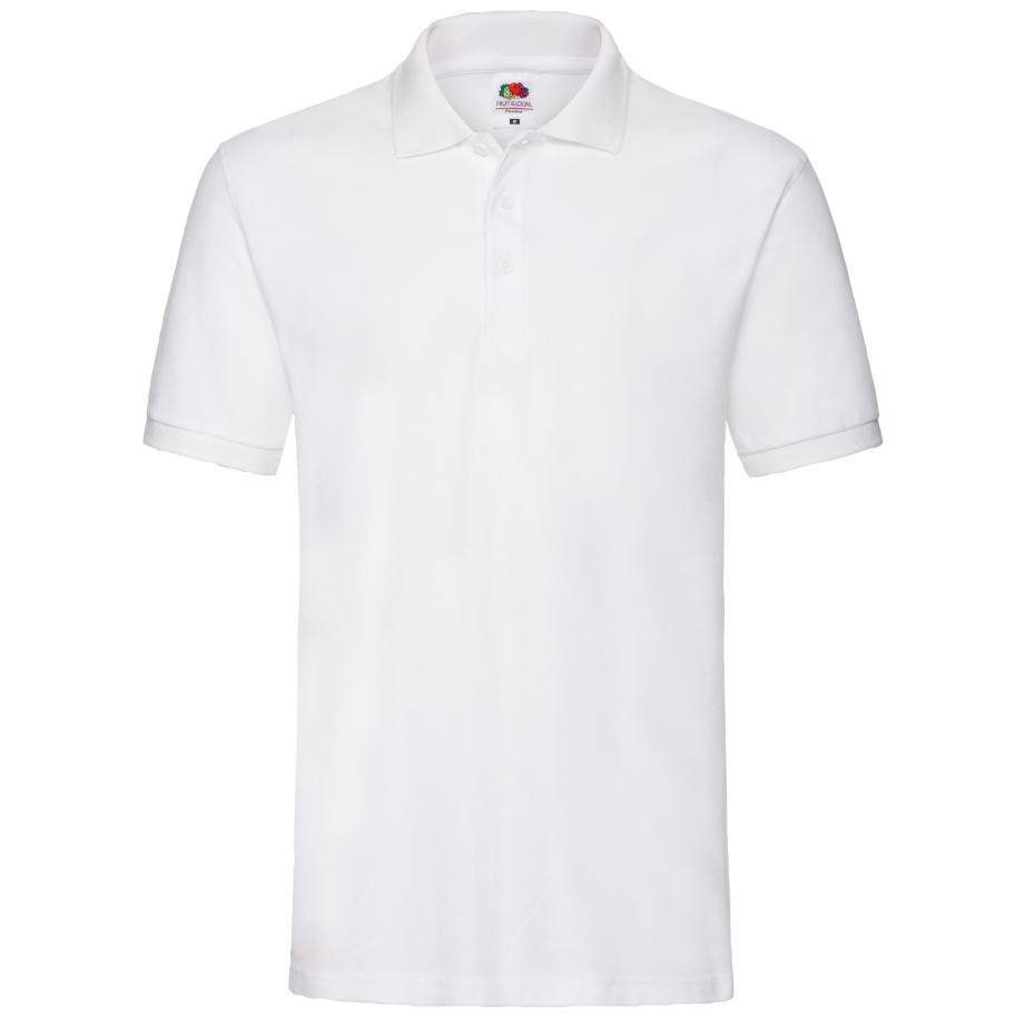 Polokošeľa pánska Fruit of the Loom Premium Polo - biela, S