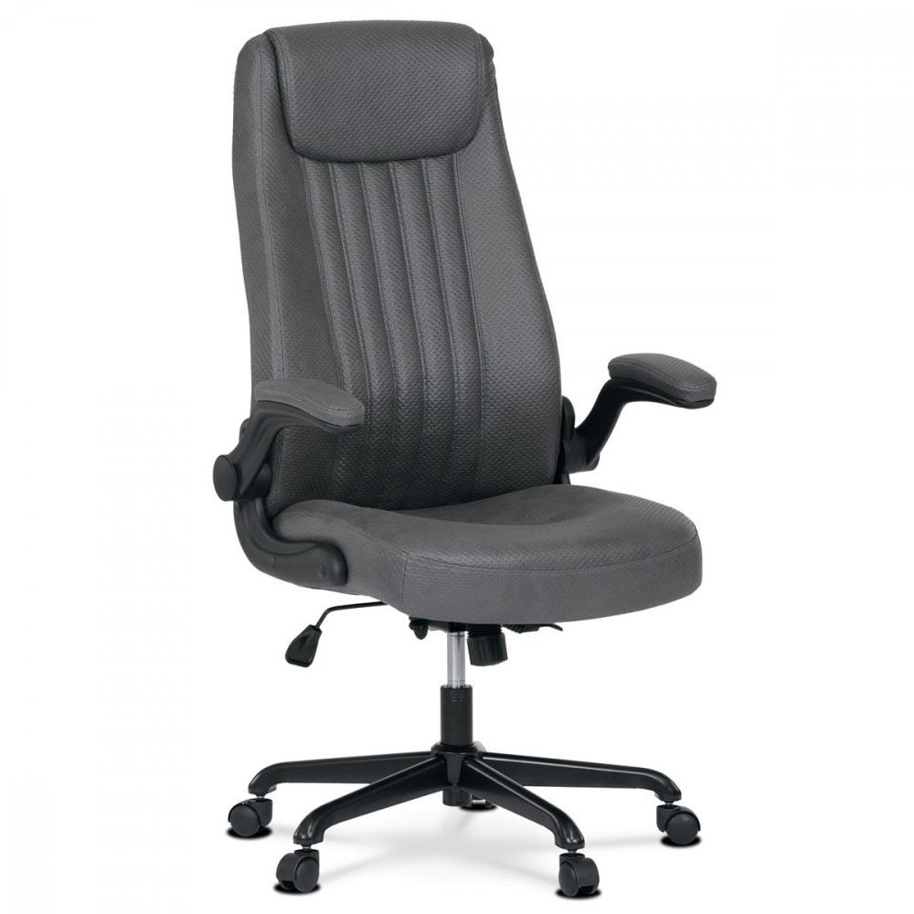 AUTRONIC KA-C708 GREY2 Kancelářská židle, šedá koženka, kov černá