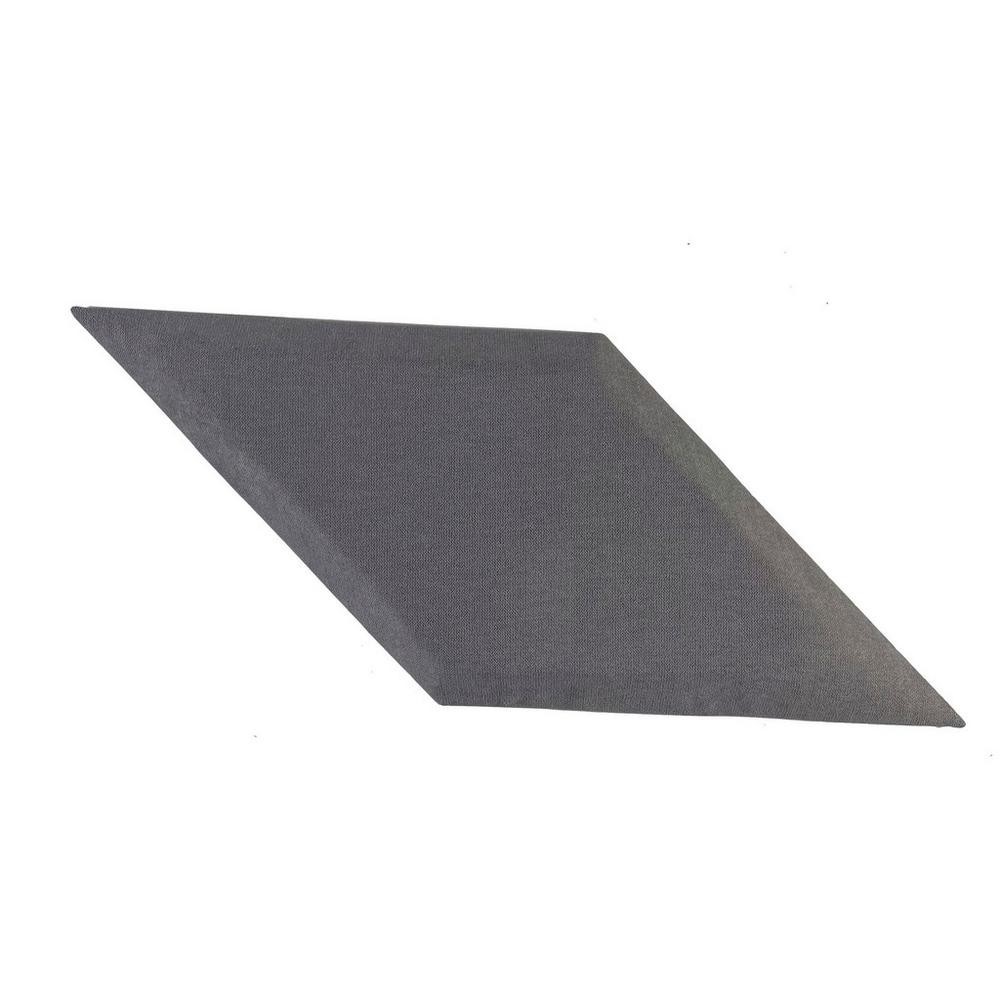 Čalúnený Panel 2ks, 30x59cm Rovnobežník, Tmavosivá