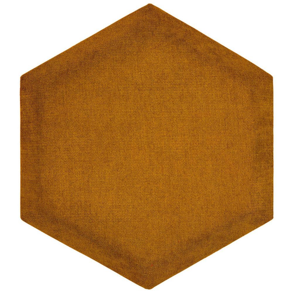 Čalúnený Panel 2ks, 36x32cm Hexagon, Medová