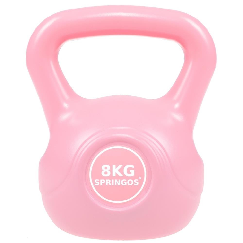 SPRINGOS Kettlebell ružový 8kg