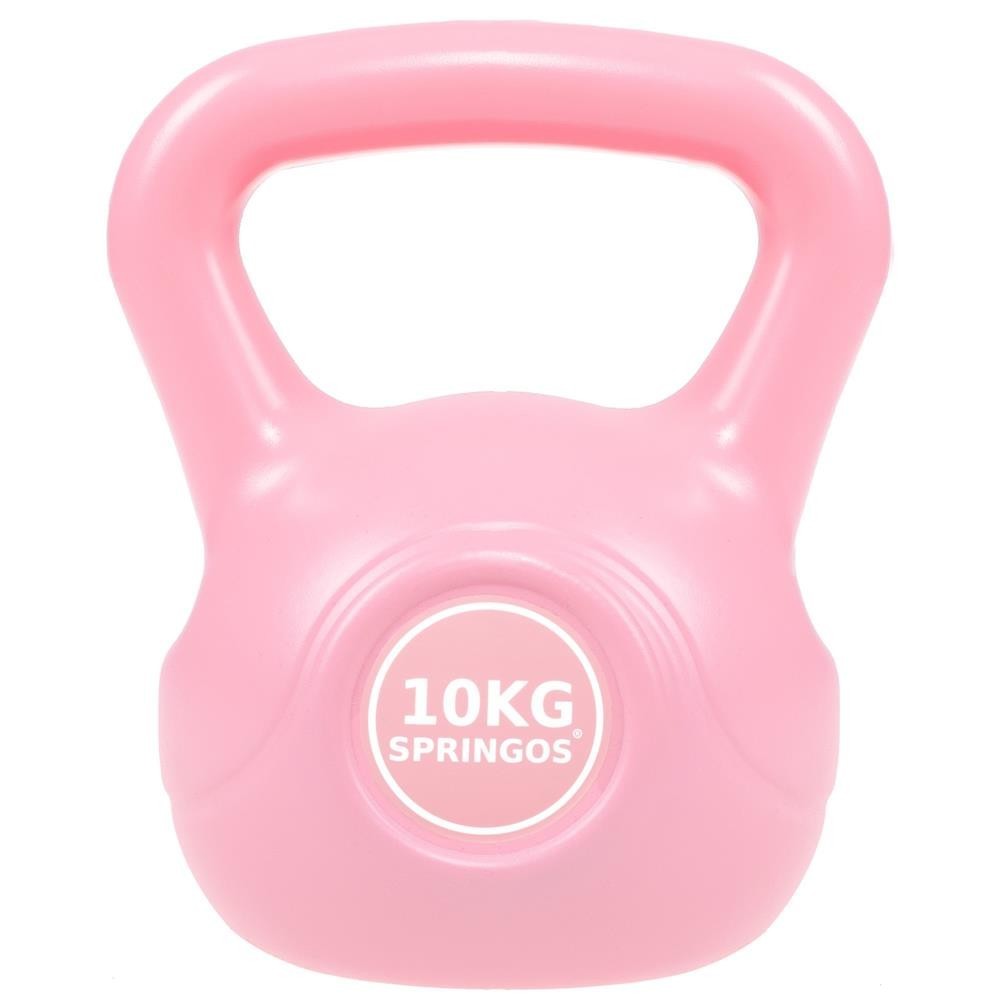 SPRINGOS Kettlebell ružový 10kg