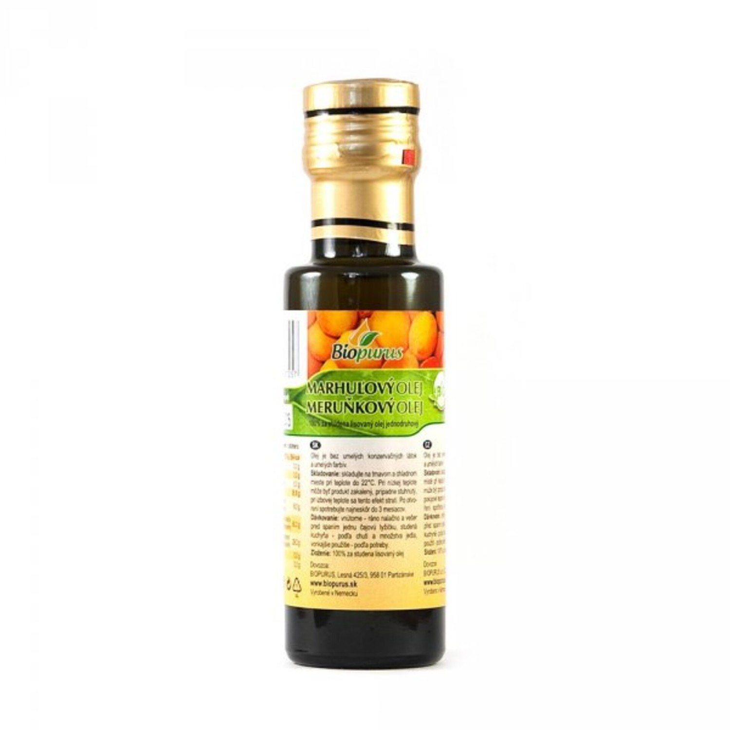 Biopurus Marhuľový olej BIO 100ml