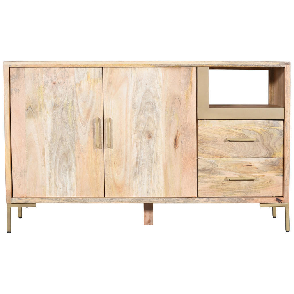 MID.YOU KOMODA, mangové drevo, prírodné farby, 145/87/40 cm