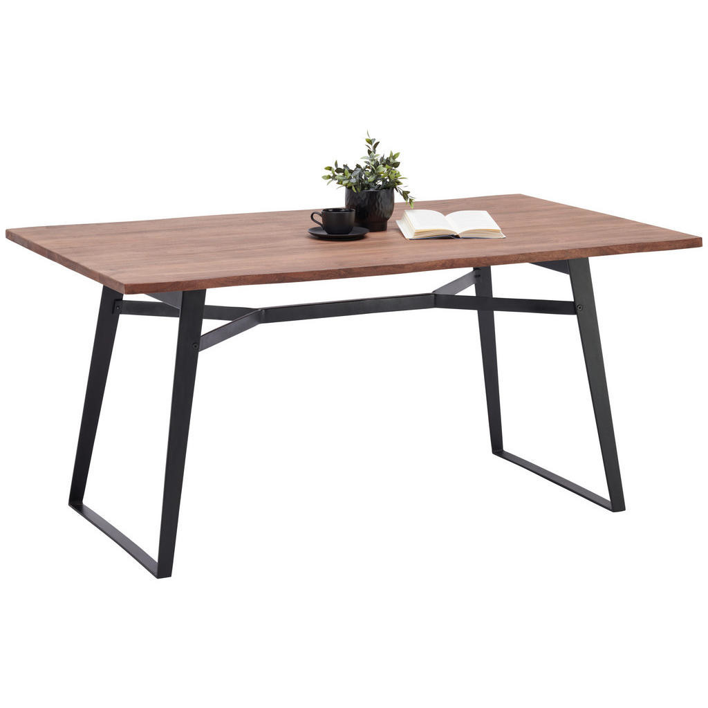 Livetastic JEDÁLENSKÝ STÔL, tvrdé drevo, akácia, čierna, farby akácie, 160/77/90 cm