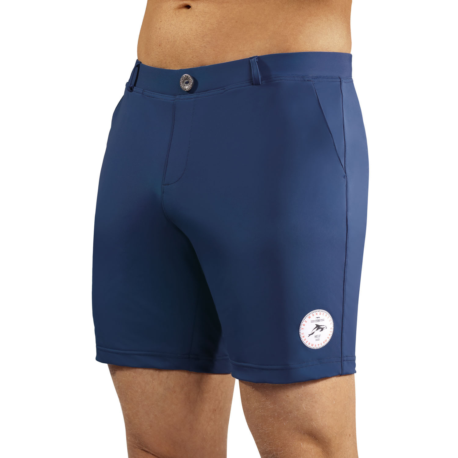 Pánske plavky Swimming shorts comfort 17a - modrá - Self XL Modrá