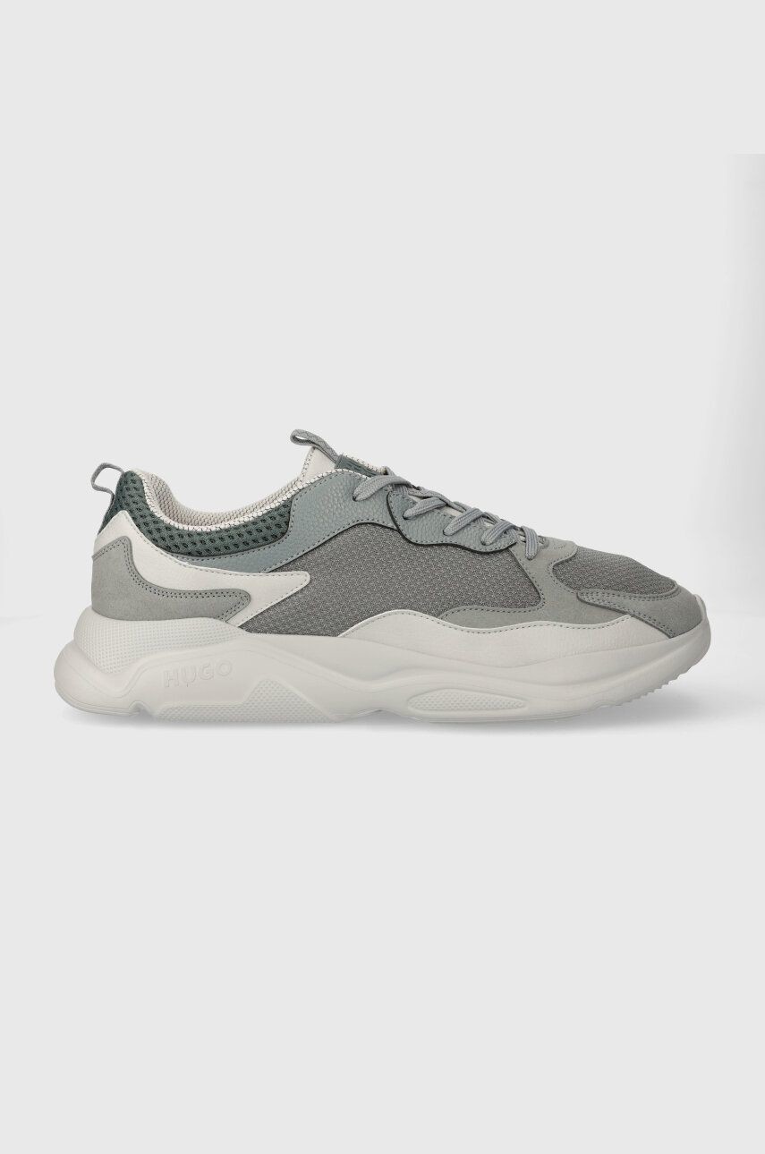 Tenisky HUGO Leon šedá farba, 50510309