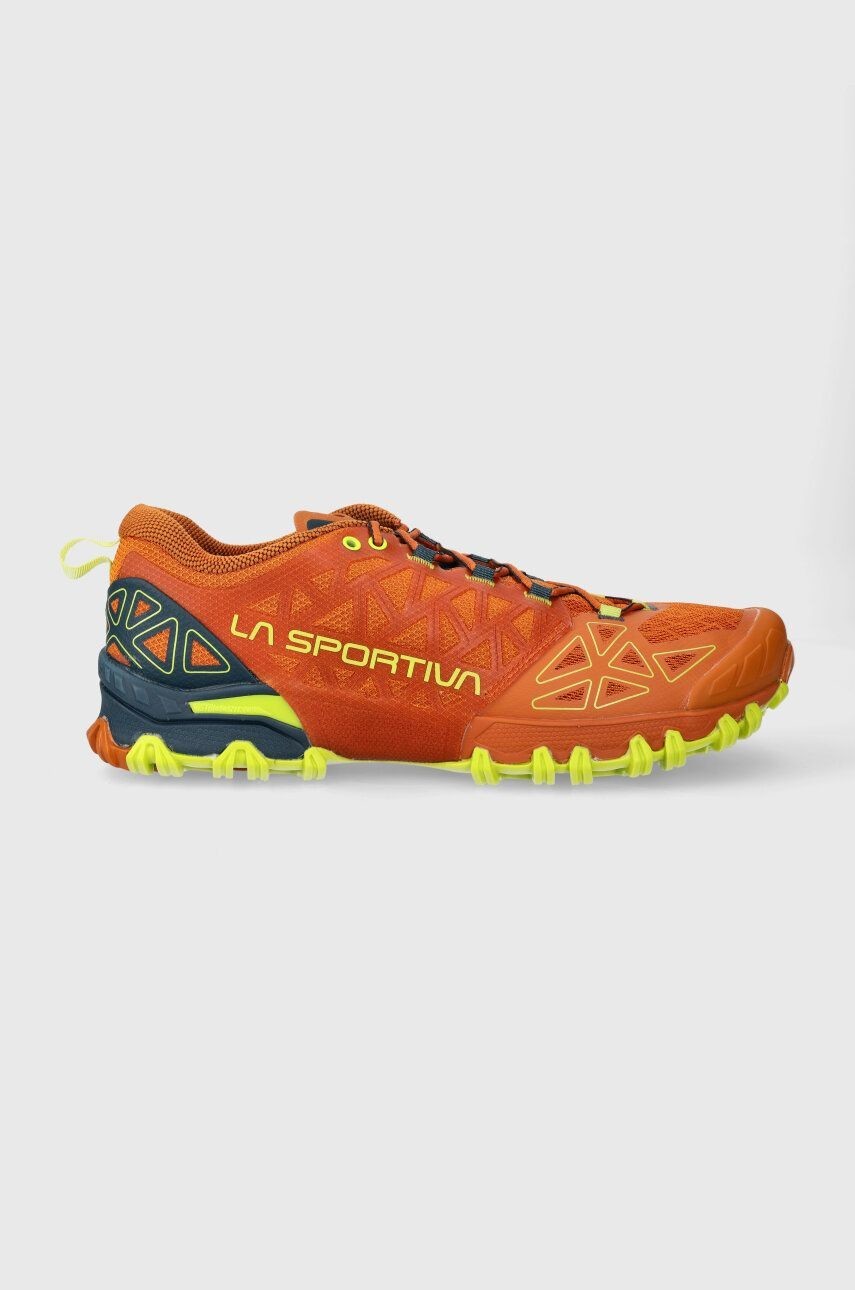Topánky LA Sportiva Bushido II pánske, oranžová farba