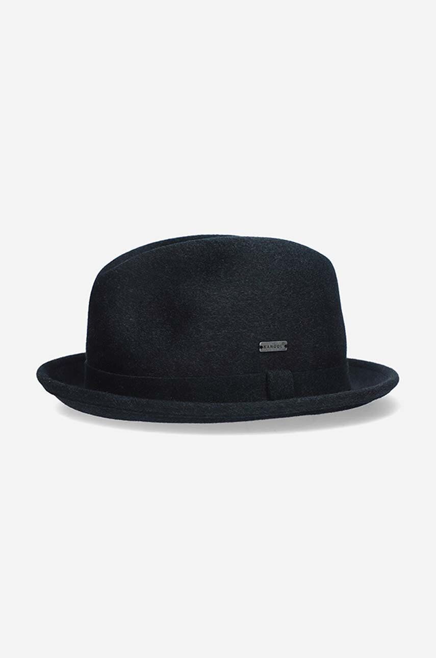 Vlnený klobúk Kangol K4385.DARK.LICHEN-DARK.HEATH, zelená farba, vlnený