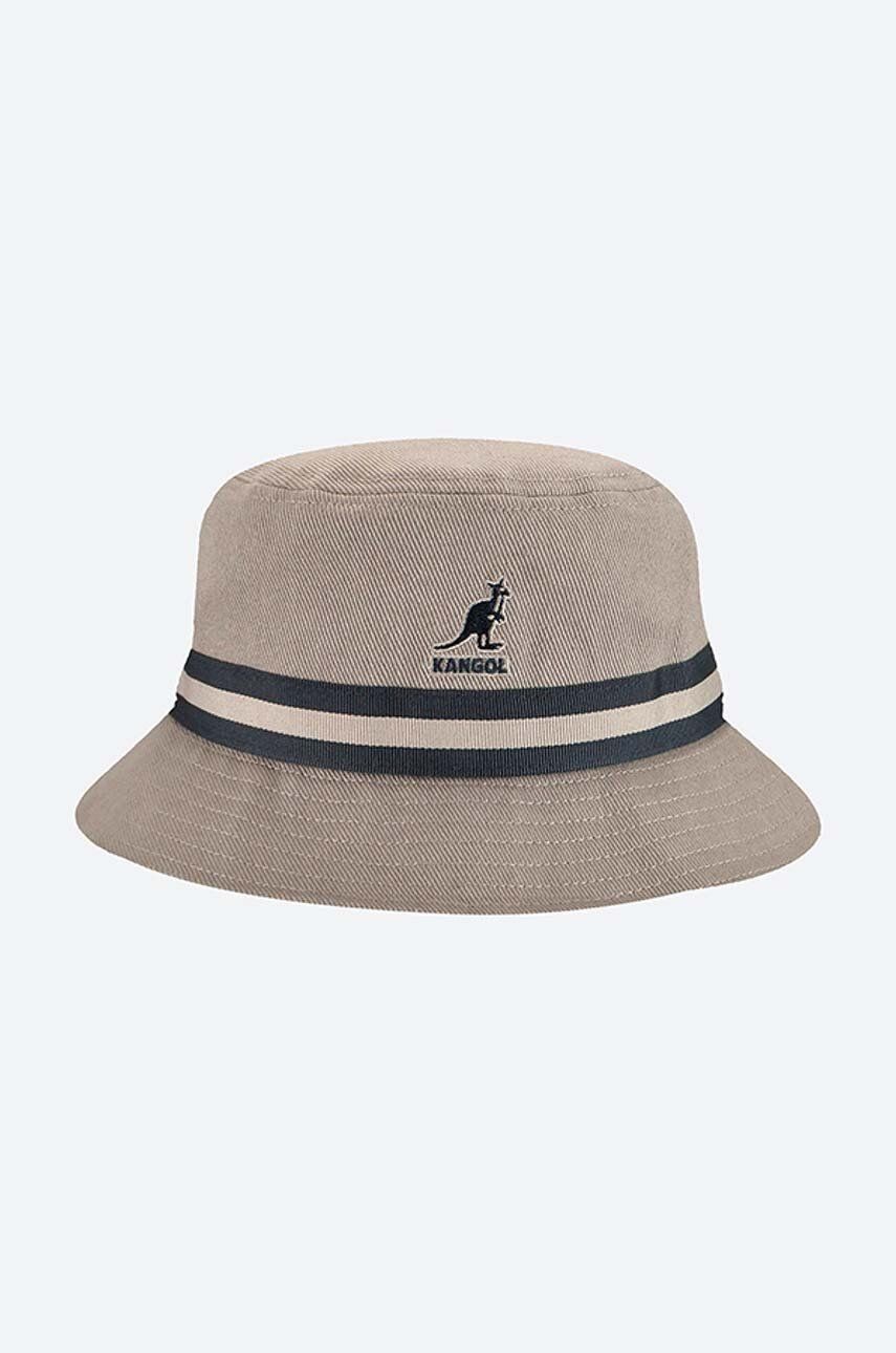Bavlnený klobúk Kangol Stripe Lahinch K4012SP.GREY-GREY, tmavomodrá farba, bavlnený