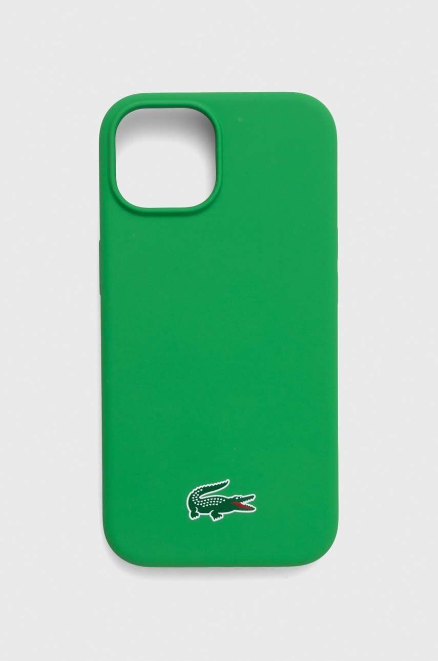 Puzdro na mobil Lacoste iPhone 15 6,1 zelená farba