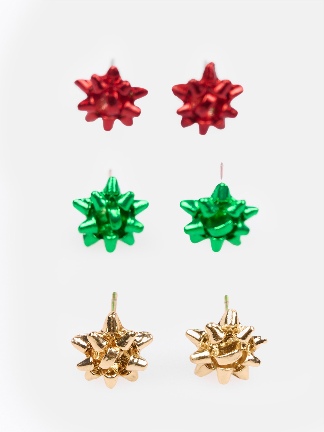 GATE Balenie 3 párov vianočných náušníc