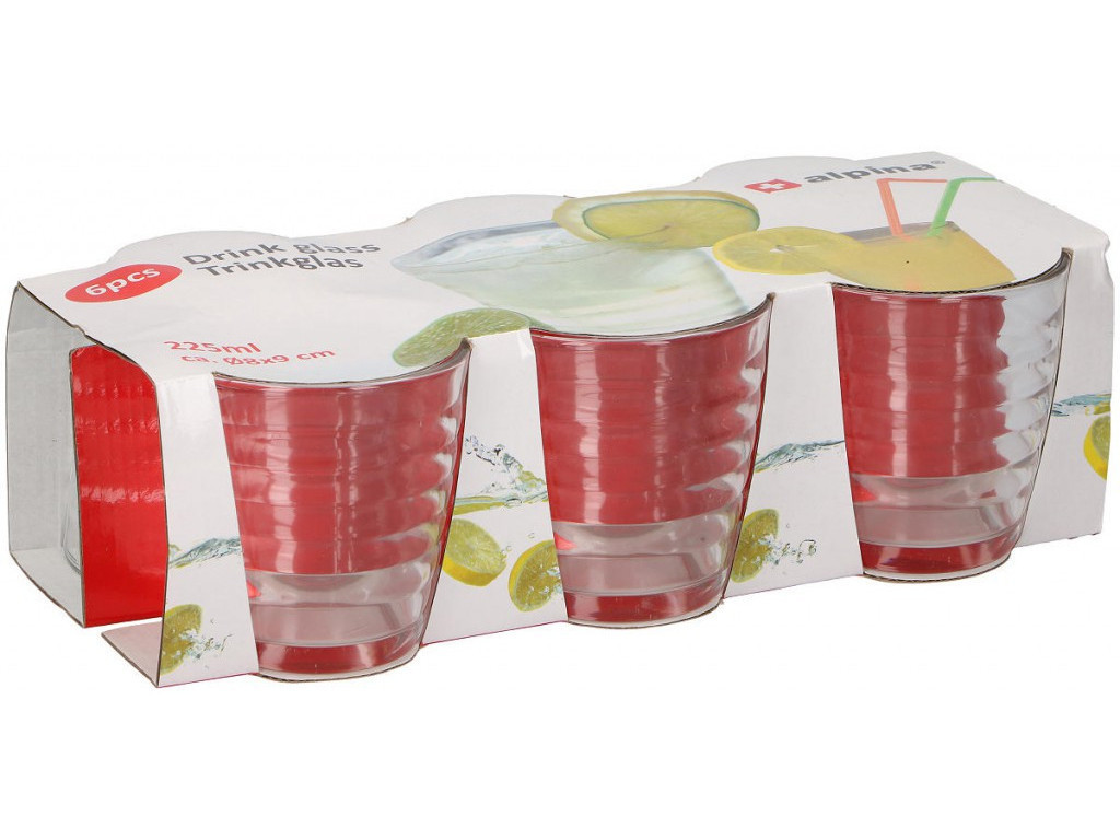 MAKRO - Poháre 225ml 6ks