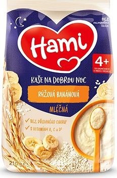 Hami mliečna kaša ryžová banánová 210 g