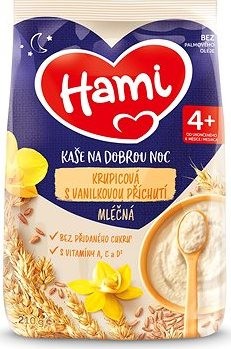 Hami mliečna kaša krupicová s vanilkovou príchuťou 210 g