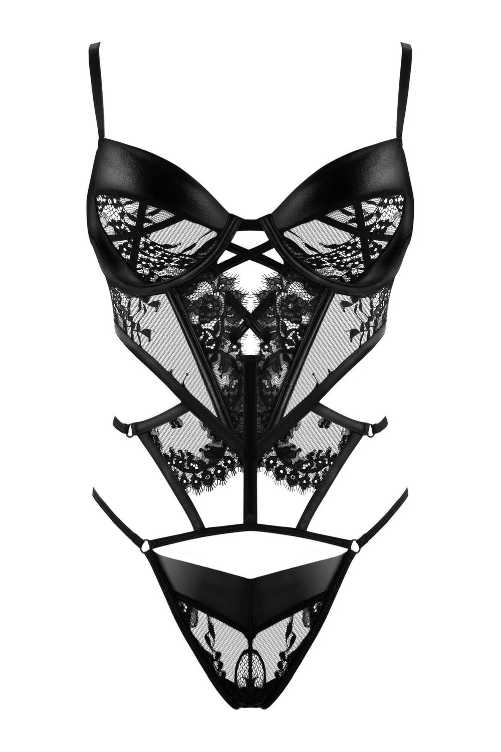Dámske erotické body Leonela teddy