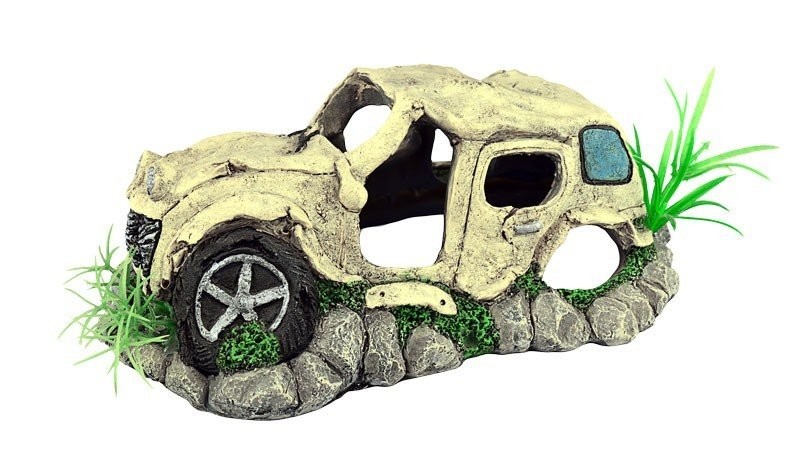 Happet Vrak auta 21cm - akva. dekorácia