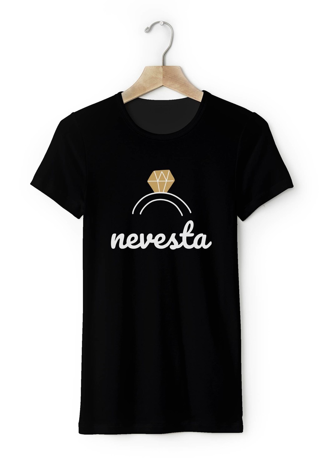 Personal Párové tričko dámske - Nevesta Farba: biela, Veľkosť - dospelý: XS