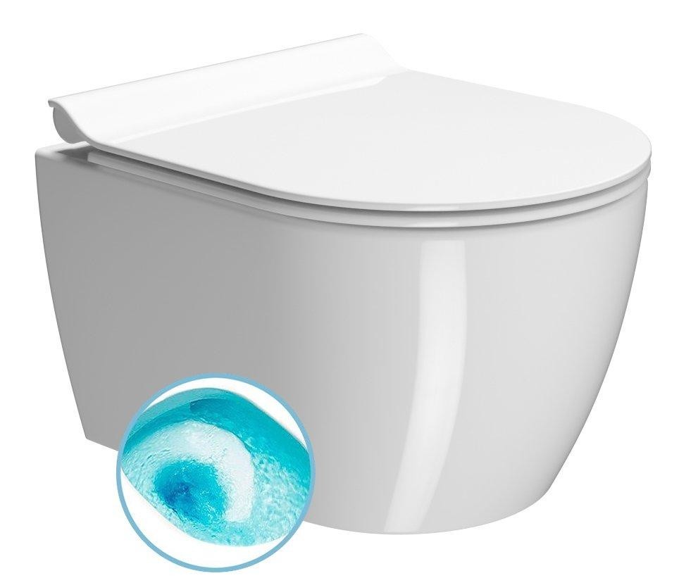 GSI - PURA SHORT závesná WC misa, Swirlflush, 35x46 cm, biela ExtraGlaze 880211