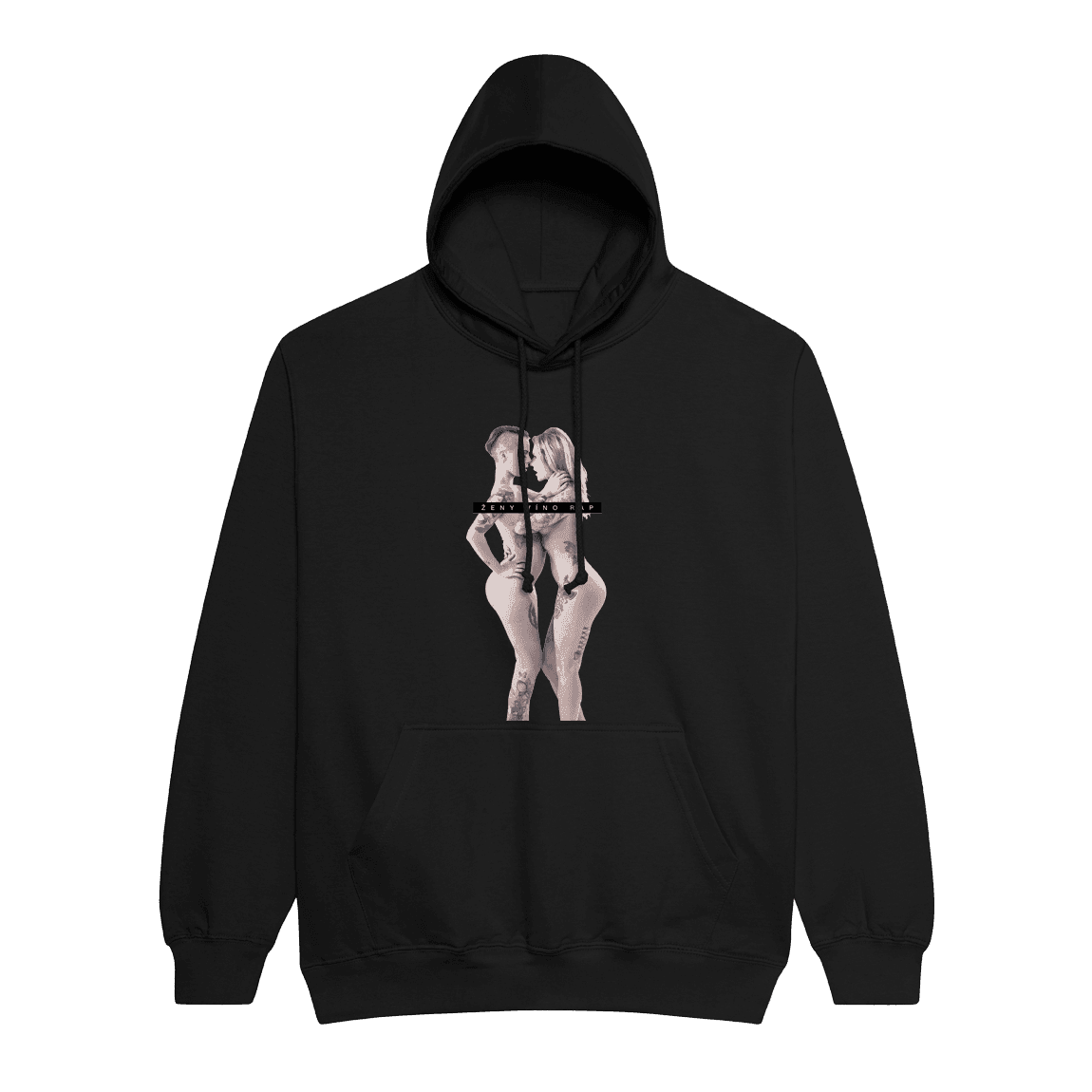 Zverina mikina Ženy, víno, rap Black S