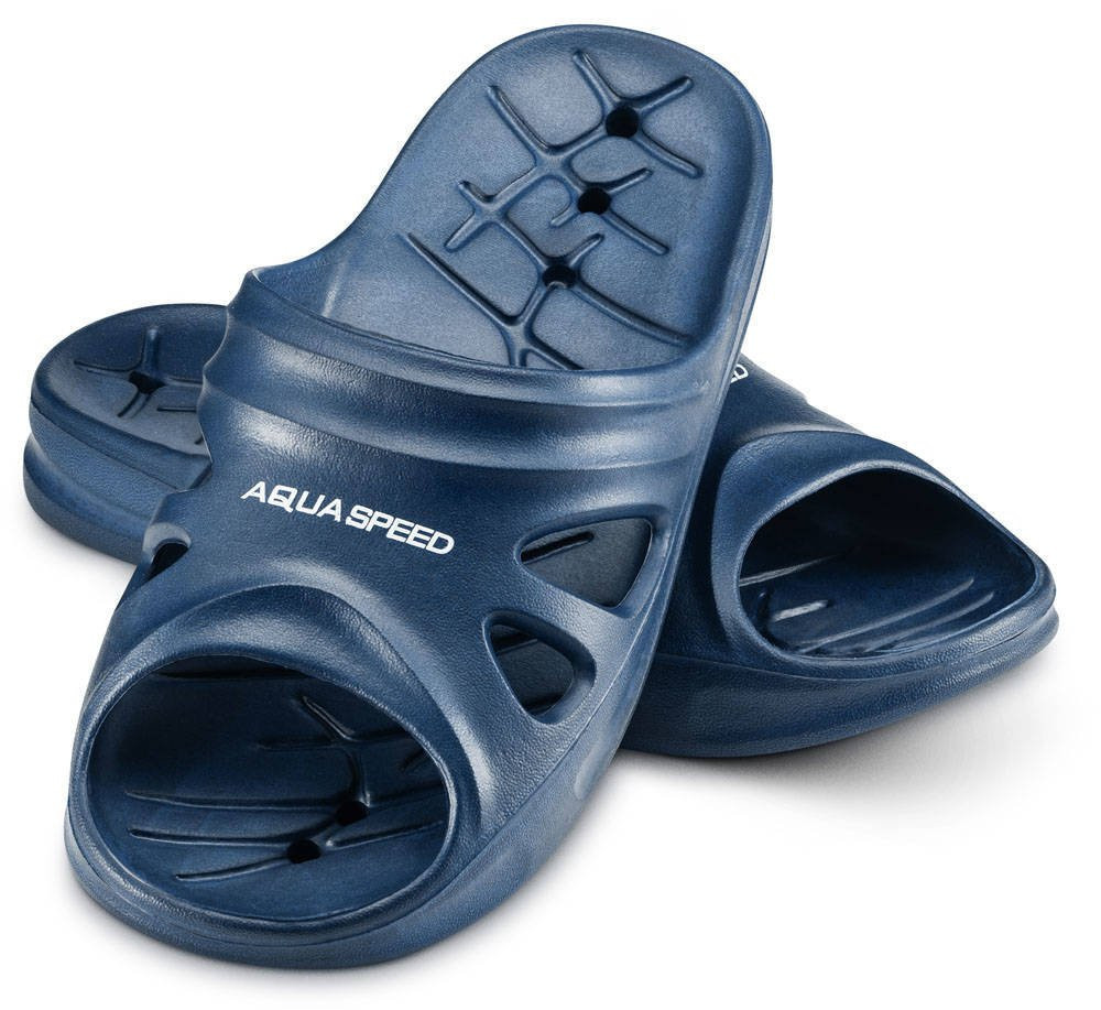 AQUA SPEED Plavecká obuv do bazéna Florida Navy Blue Pattern 10 37