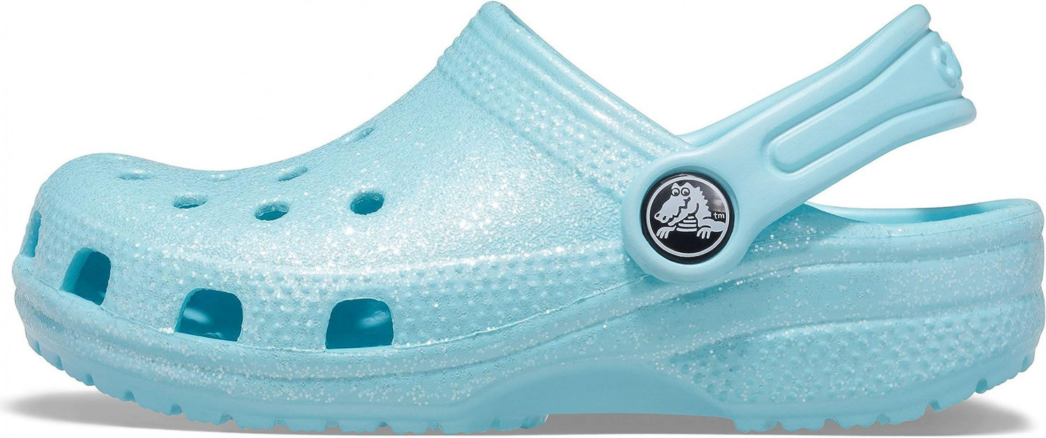 Junior detské žabky Classic Glitter Clog Jr 205441 4O9 Tyrkysová - Crocs 38/39 tyrkys