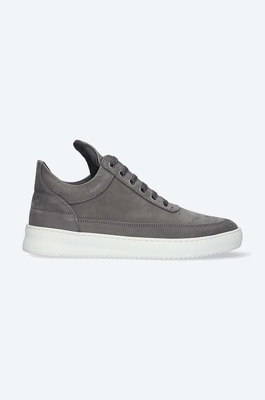Semišové tenisky Filling Pieces Low Top Ripple Nubuck šedá farba, 25122842002