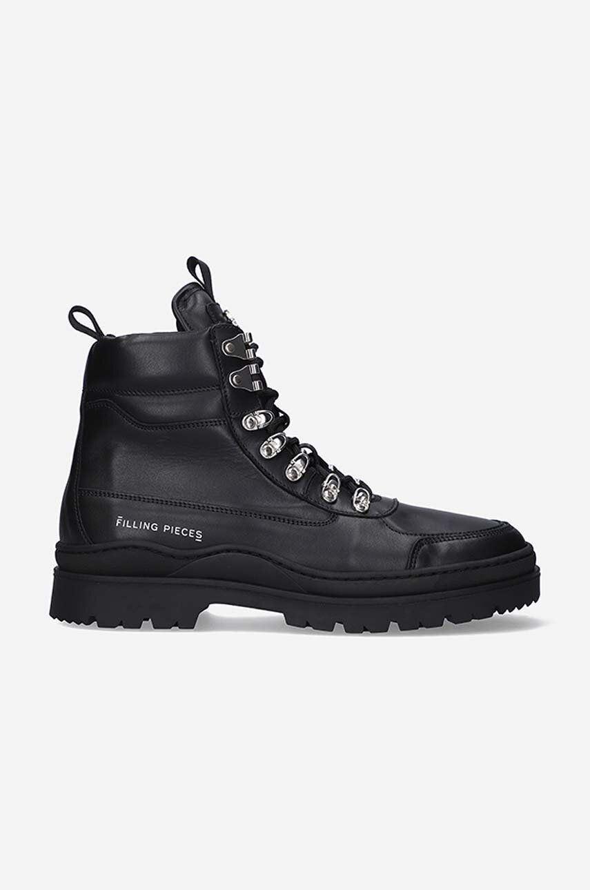 Kožené workery Filling Pieces Mountain Boot pánske, čierna farba, 63322901861