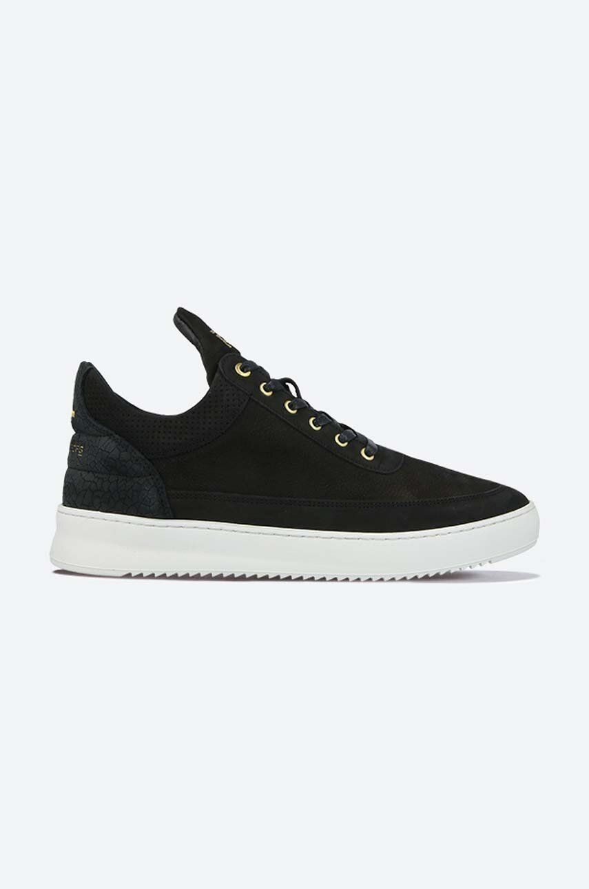 Kožené tenisky Filling Pieces Low Top Ripple Ceres čierna farba, 25127261861