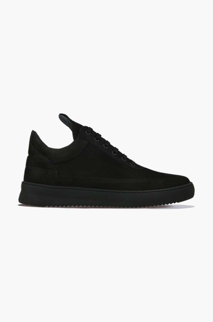 Semišové tenisky Filling Pieces Low Top Ripple čierna farba, 30425441861