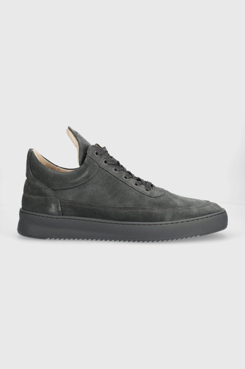 Semišové tenisky Filling Pieces Low Top Suede šedá farba, 10122791850