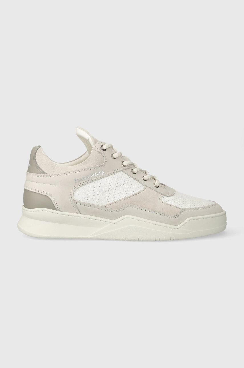 Kožené tenisky Filling Pieces Low Top Panelled šedá farba, 10120631855