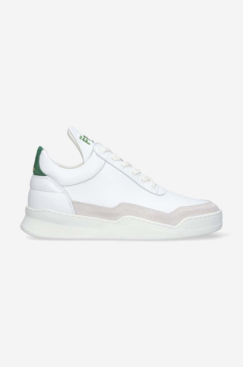 Kožené tenisky Filling Pieces Low Top Ghost biela farba, 10120631926