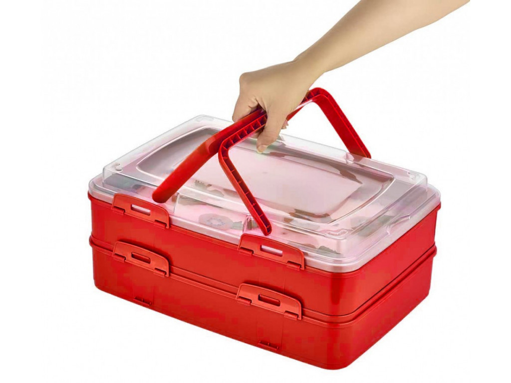 MAKRO - Dóza na koláče dvojitá s rúčkami