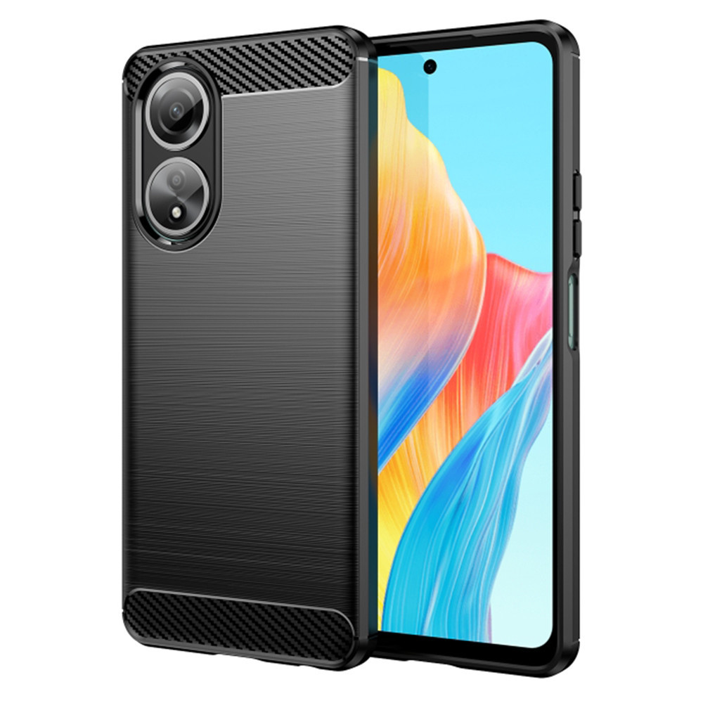Techsuit Oppo A58 Puzdro Carbon Bush TPU  KP29159 čierna