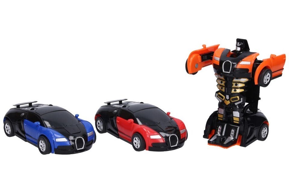 Autorobot na zotrvačník 12 cm - žltá