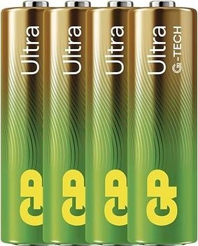 GP Alkalická baterie Ultra AA (LR6), 4 ks