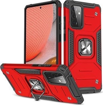 Ring Armor plastový kryt na Samsung Galaxy A72 4G, červený
