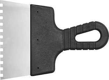 VOREL Špachtľa 150 mm maliarska nerez zuby 6 × 6 mm