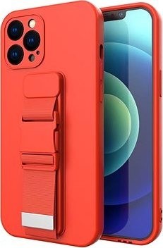 Rope silikonový kryt na Samsung Galaxy S21 FE, červený