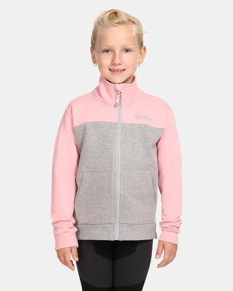 Girls' fleece sweatshirt KILPI ERIN-J Light pink