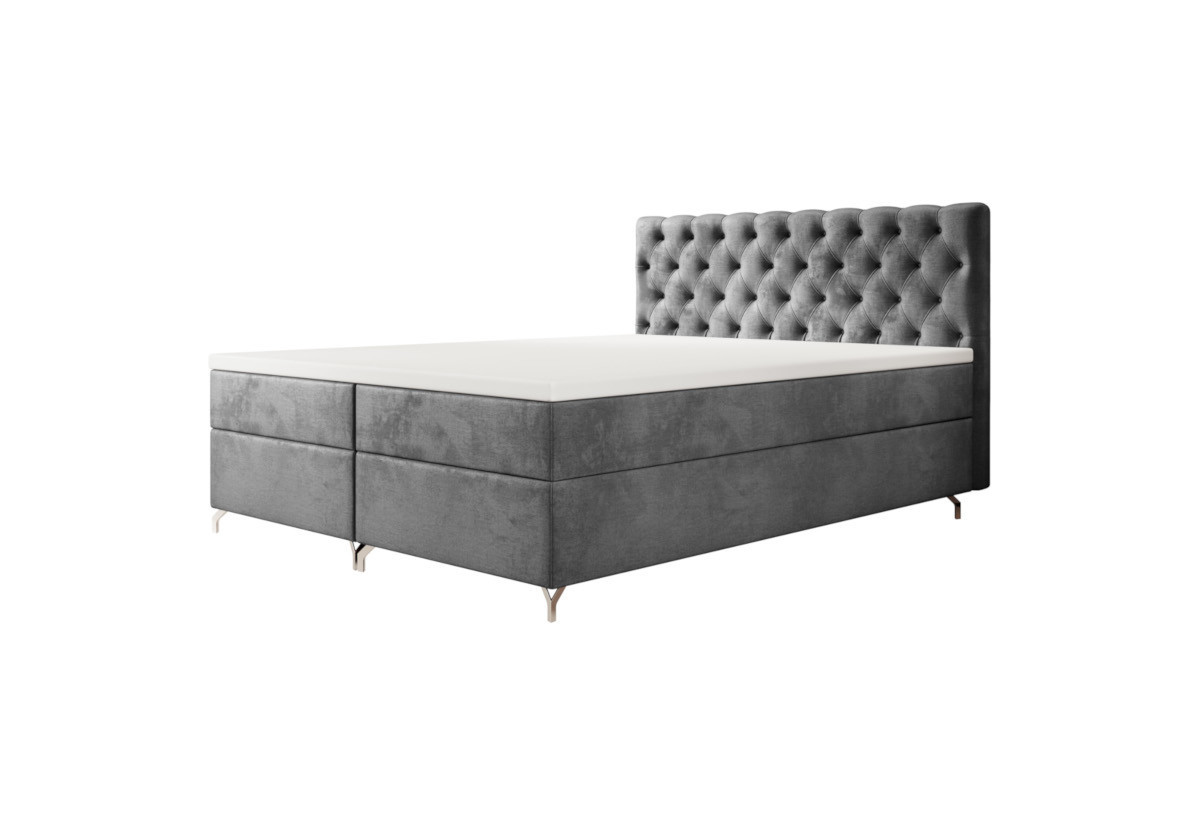 Expedo Čalúnená posteľ boxspring FESTER 2, 180x200, Monolith 92
