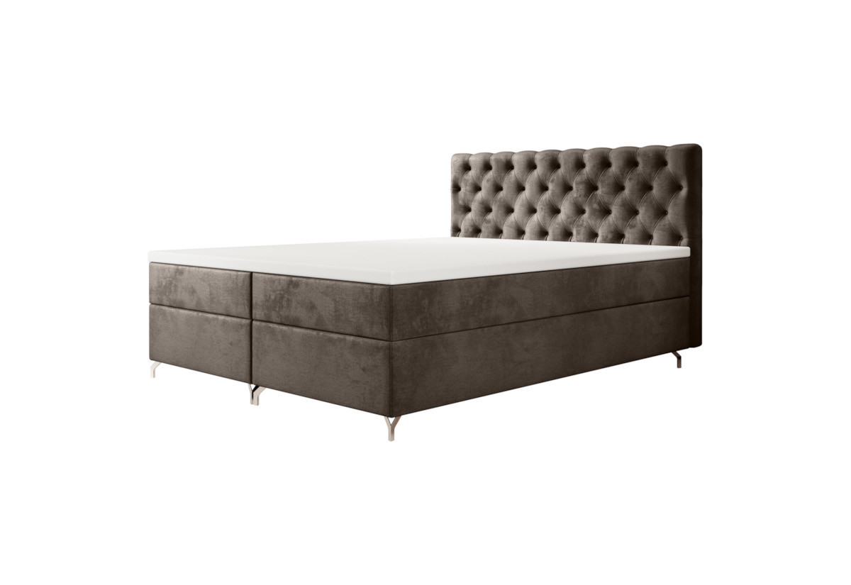 Expedo Čalúnená posteľ boxspring FESTER 2, 200x200, Monolith 15
