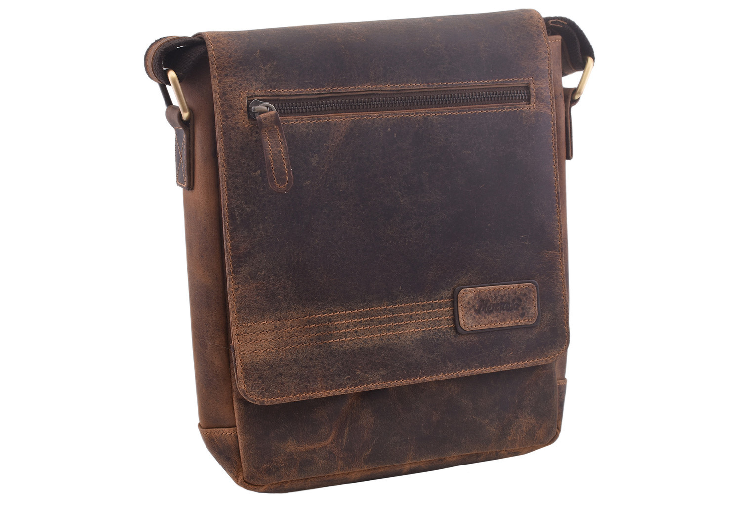 Pánske kožené crossbody tan hunter