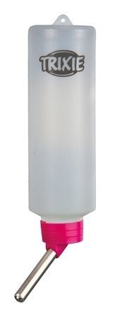 Trixie Water bottle with wire holder, plastic, 250 ml