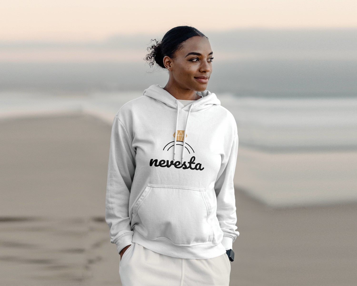 Personal Párová mikina dámska - Nevesta Farba: biela, Veľkosť - dospelý: XS