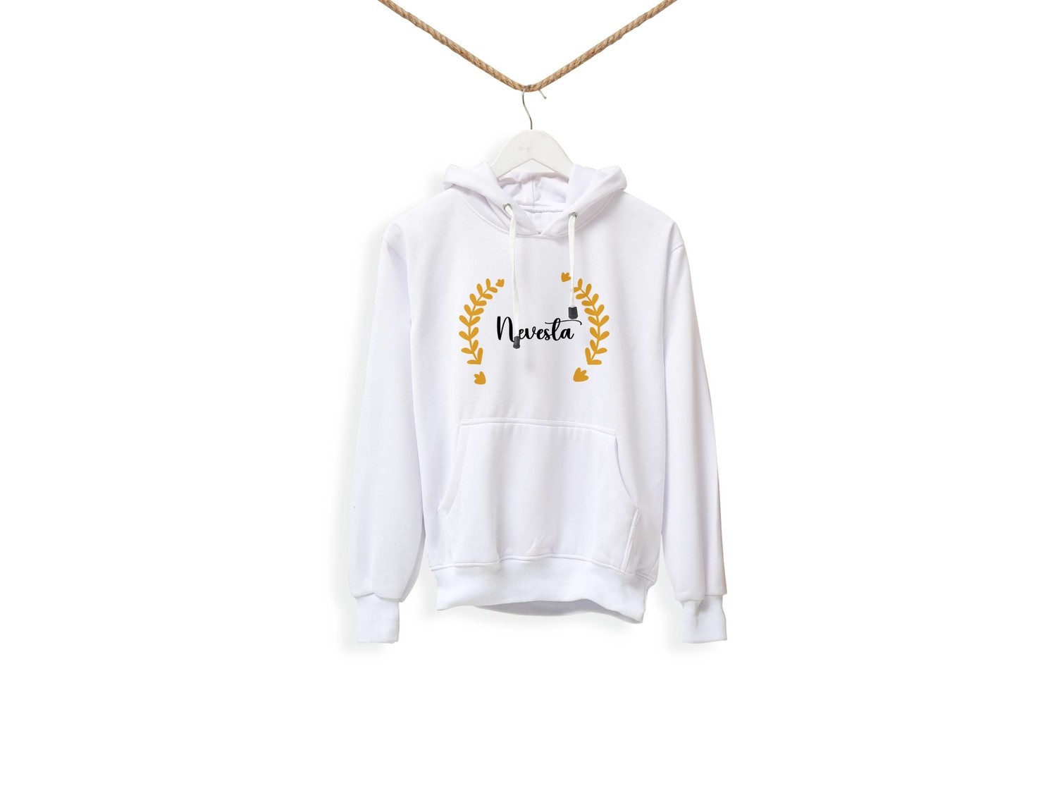 Personal Dámska mikina - Nevesta Elegant Farba: biela, Veľkosť - dospelý: XS
