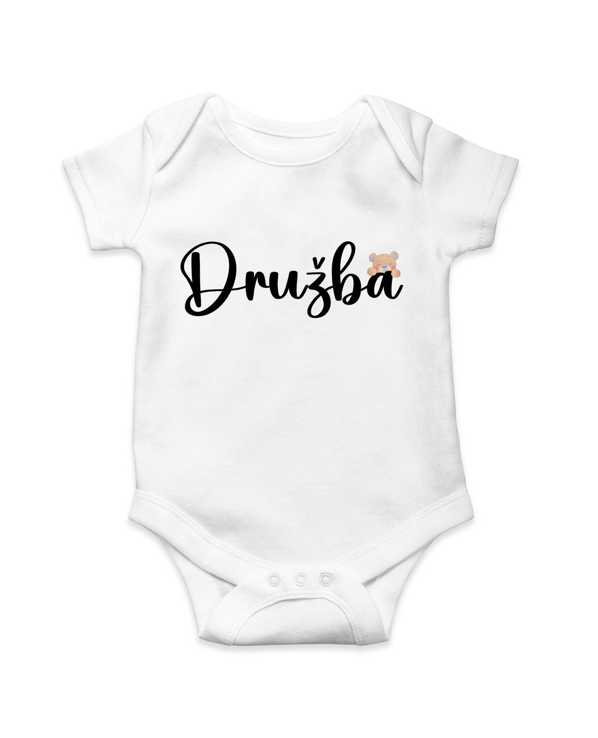 Personal Detské body - Družba s medvedíkom Farba: biela, Veľkosť najmenší: 3 mesiace